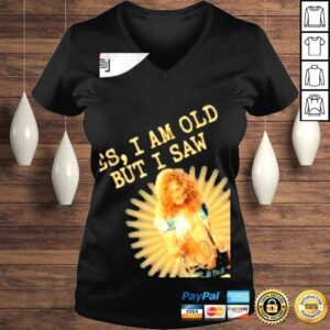 VLadies Yes I am old but I saw Robert Plant 2022 on stage signature shirt