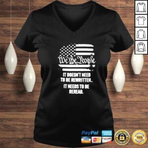 VLadies america flag we the people it doesn t need to be rewritten vintage shirt