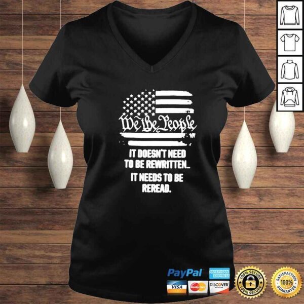 america flag we the people it doesn_t need to be rewritten vintage shirt - Image 2