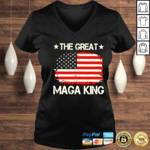 VLadies american flag the great maga king shirt