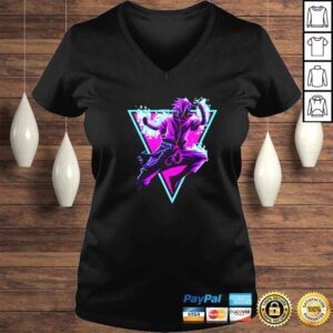 VLadies anime Neon SASUKE fire vintage shirt