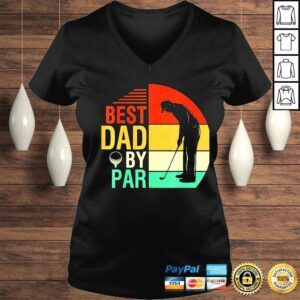 VLadies best dad by par fathers day daddy golf lover golfer shirt