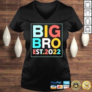 VLadies big bro est 2022 promoted to brother 2022 fathers day shirt