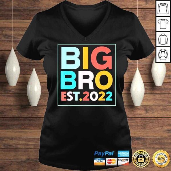 big bro est 2022 promoted to brother 2022 fathers day shirt - Image 2