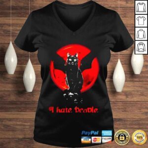 VLadies cat I hate people shirt