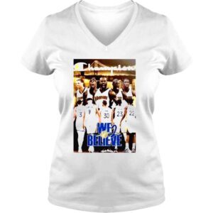 VLadies champion Golden State Warriors We Believe Signatures Shirt