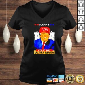 VLadies donald Trump happy 4th of July ultra maga shirt