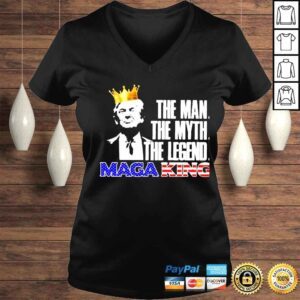 VLadies donald Trump the man the myth the legend maga king shirt