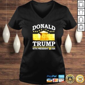 VLadies donald trump 45 th president of the USA White House shirt