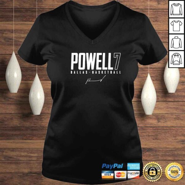 dwight Powell Dallas 7 basketball signature shirt - Image 2