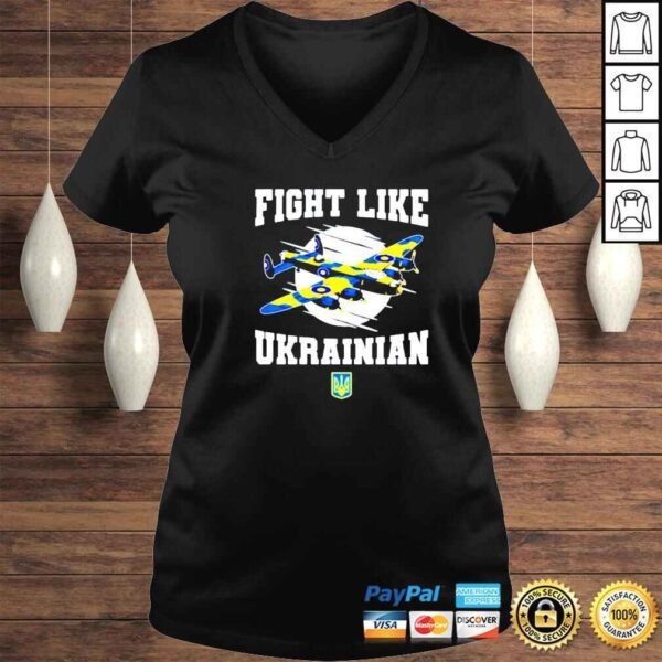 fight like Ukrainian vintage shirt - Image 2