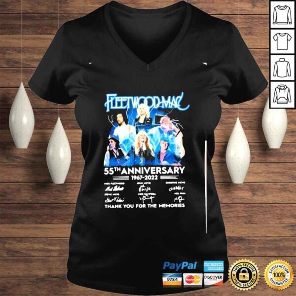 fleetwood mac 55th anniversary 19672022 thank you for the memories signatures shirt - Image 2