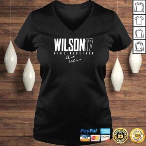 VLadies garrett Wilson 17 football signature shirt