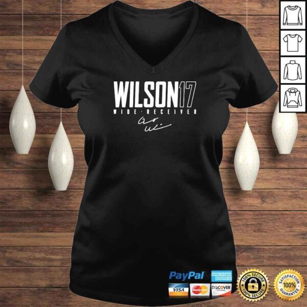 garrett Wilson 17 football signature shirt - Image 2