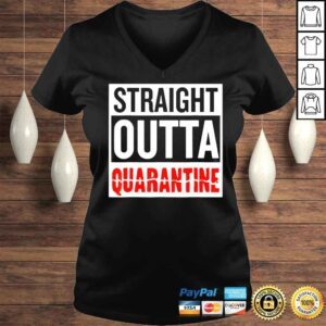 VLadies go All Out Straight Outta Quarantine Covid 2022 Tee Shirt