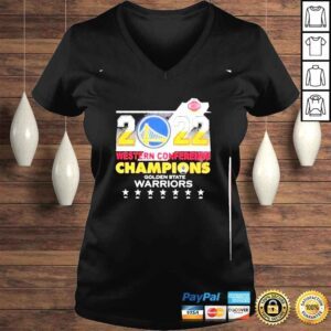 VLadies golden state warriors 2022 NBA western conference champions shirt