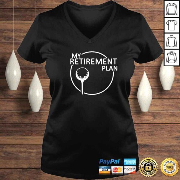 golf my retirement plan vintage shirt - Image 2