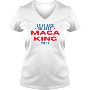 VLadies great MAGA King Ultra MAGA Donald Trump Tee Shirt