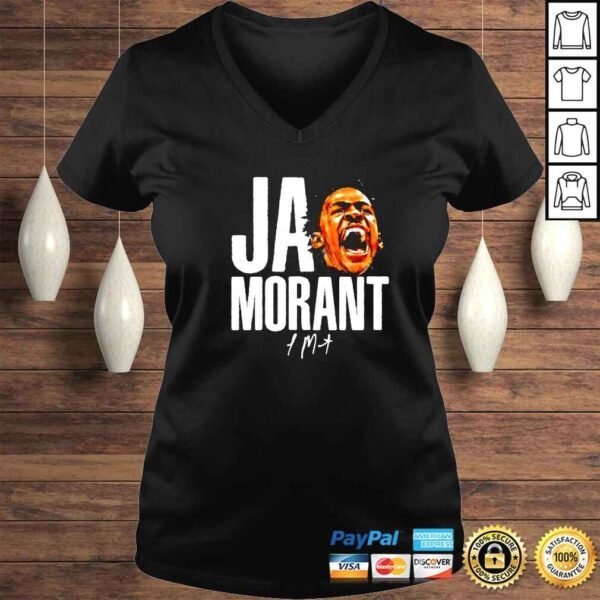 ja Morant Stacked head basketball signature shirt - Image 2