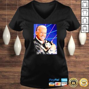 VLadies joe Biden hug the cat poster funny shirt