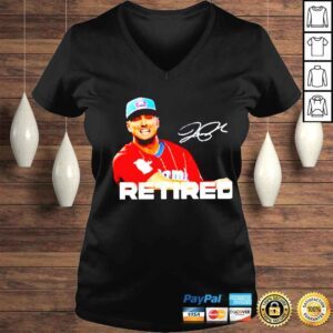 VLadies joe Panik retired MLB signature shirt