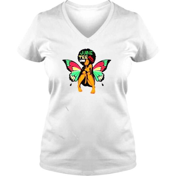 juneteenth 1865 NTH butterfly wings color shirt - Image 2