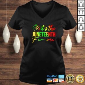 VLadies juneteenth for me it s the fist shirt