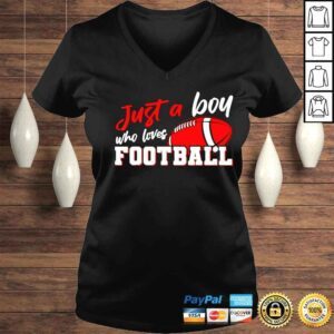 VLadies just a boy who loves football shirt