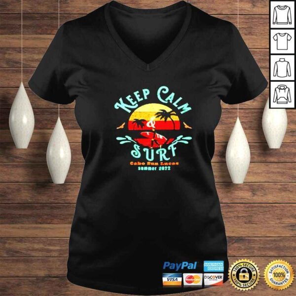 keep calm surf summer 2022 vintage shirt - Image 2