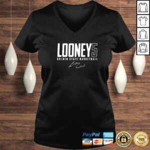 VLadies kevon Looney Golden State 5 basketball signature shirt