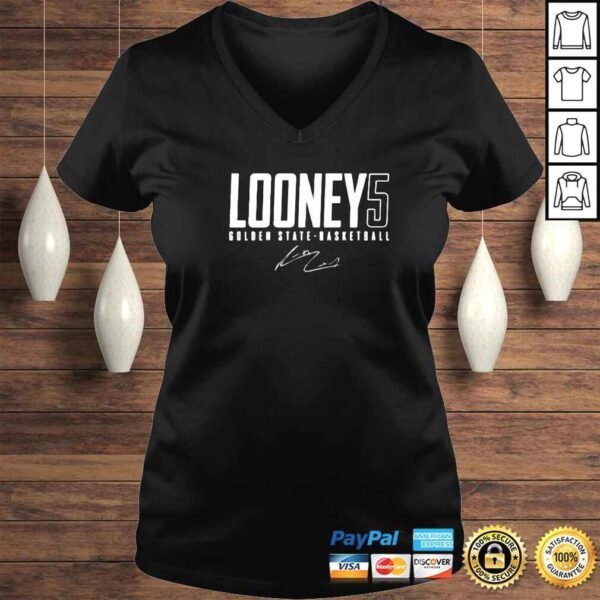 kevon Looney Golden State 5 basketball signature shirt - Image 2