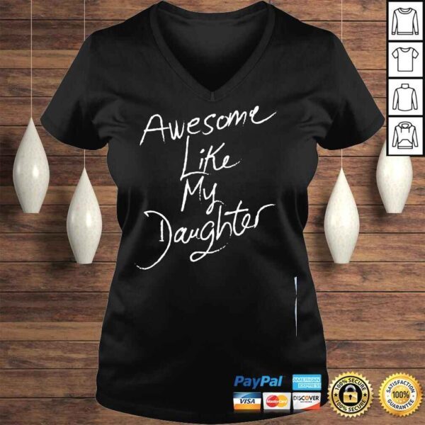 like my daughter vintage fathers day shirt - Image 2