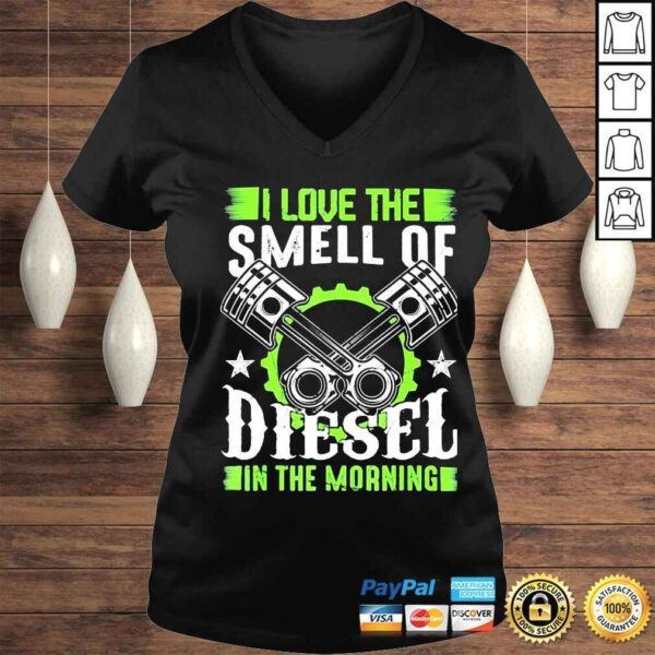 love the smell muscle car truck driver gears mechanic shirt - Image 2