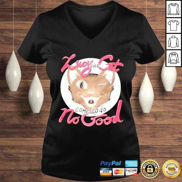 lucy the cat come to do no good shirt - Image 2