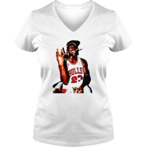 VLadies mICHAEL JORDAN smoke basketball legend shirt