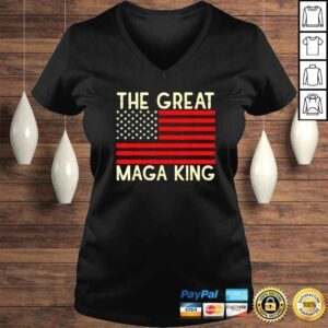 VLadies maga king the great king ultra maga republican vintage flag shirt