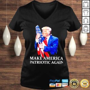 VLadies make America patriotic again American flag shirt