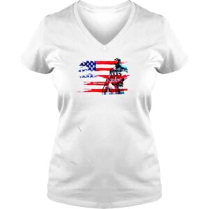 VLadies marvel Captain America flag cartoon vintage shirt