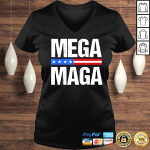 VLadies mega mega Trump 2024 proud ultra maga with usa flag shirt