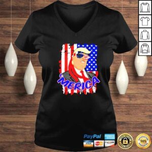 VLadies merica Donald Trump America flag shirt