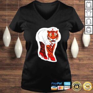 VLadies michael Kupperman Sexy Tiger Nurse shirt