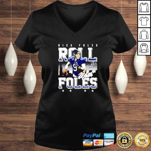 nick Foles Roll With Foles rugby signature shirt - Image 2