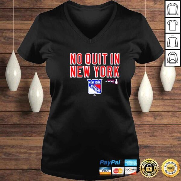 no Quit In New York Ranger shirt - Image 2