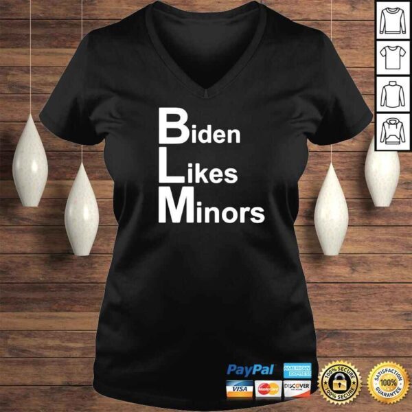 official Biden likes minors BLM classic shirt - Image 2