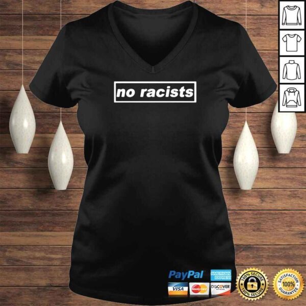 official no racists logo classic shirt - Image 2