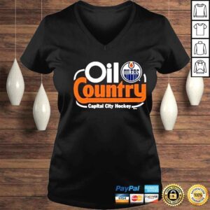 VLadies oil country capital city hockey shirt