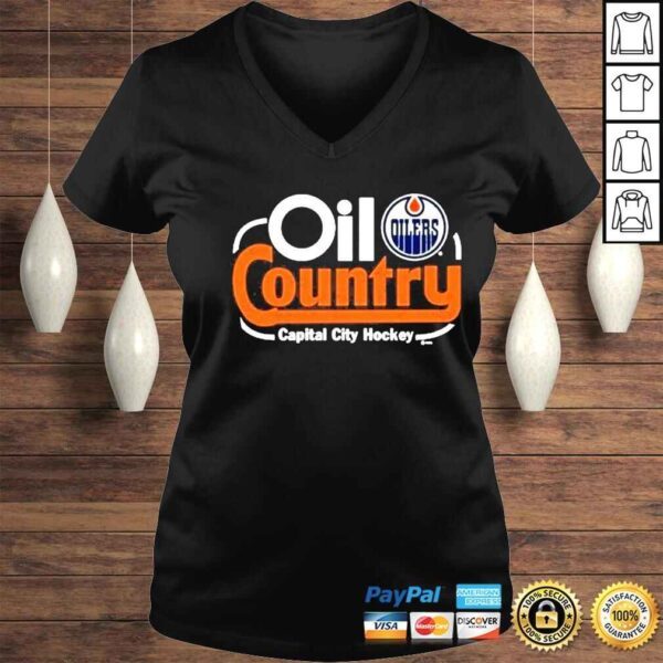 oil country capital city hockey shirt - Image 2