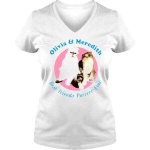 VLadies olivia And Meredith Best Friends Purrrrrever 2021 Shirts