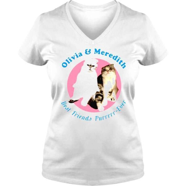 olivia And Meredith Best Friends Purrrrrever 2021 Shirts - Image 2