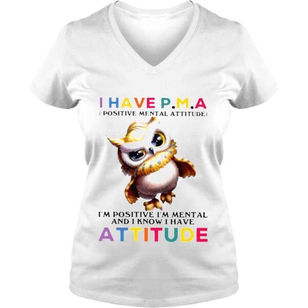 owl I have PMA and I know Im mental and I know I have attitude s Hoddie - Image 2